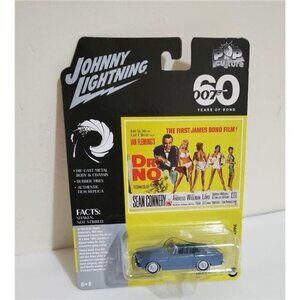 James Bond 1962 Sunbeam Alpine Tiger in Lake Blue  Dr. No Johnny Lightning JLPC0